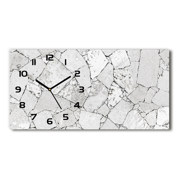 Horizontale Uhr Steinmauer
