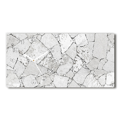 Horizontale Uhr Steinmauer