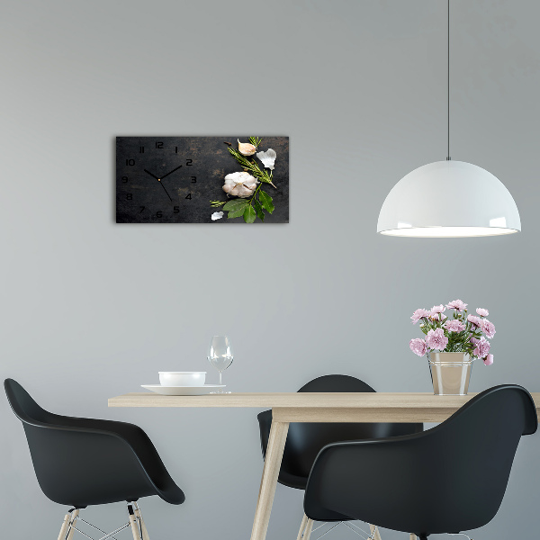 Horizontale Uhr Knoblauch