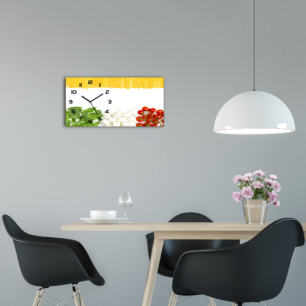 Moderne wanduhr Italienische Flagge