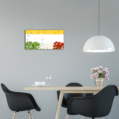 Moderne wanduhr Italienische Flagge