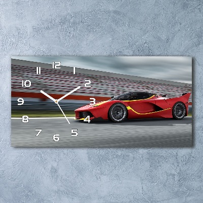Moderne wanduhr Sportwagen