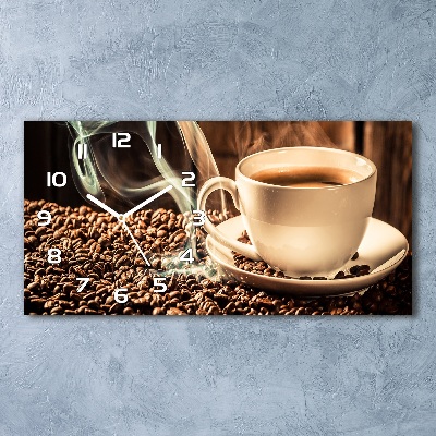 Glasuhr Aromatischer Kaffee