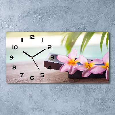 Horizontale Uhr Plumeria