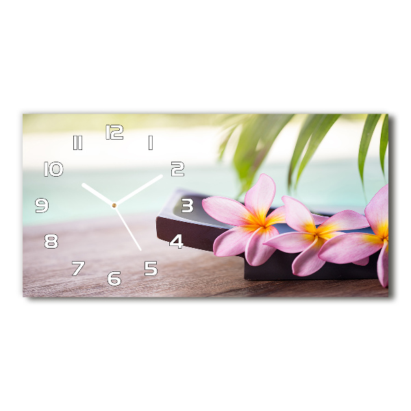 Horizontale Uhr Plumeria