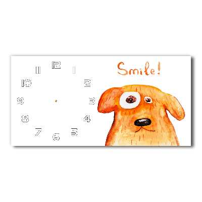 Moderne wanduhr Hund