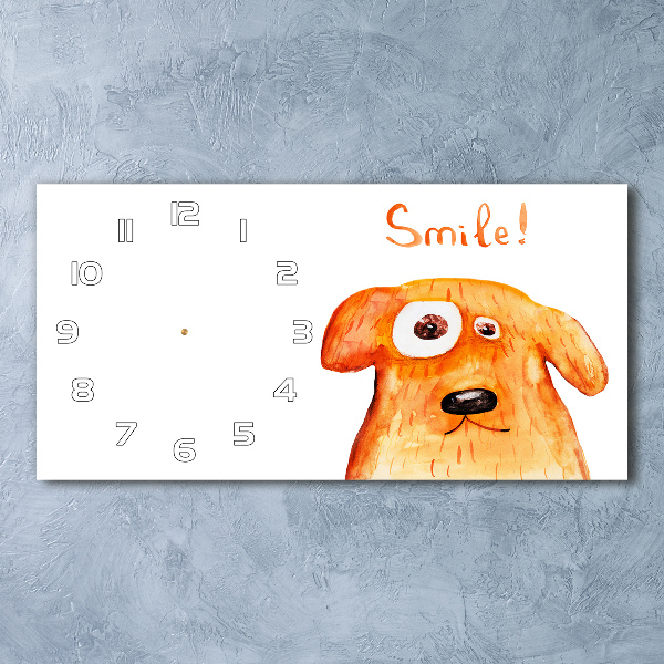 Moderne wanduhr Hund