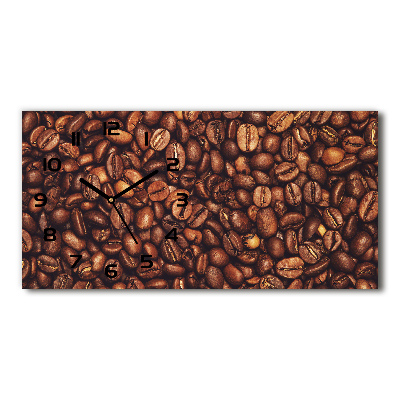 Glasuhr Kaffeebohnen