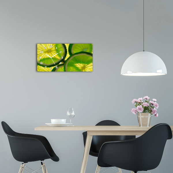 Horizontale Uhr Kalk