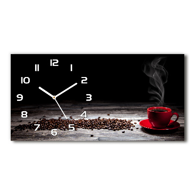 Moderne wanduhr Aromatischer Kaffee