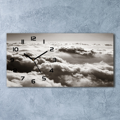 Moderne wanduhr Wolken aus der Vogelperspektive