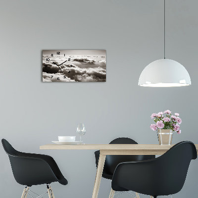 Moderne wanduhr Wolken aus der Vogelperspektive