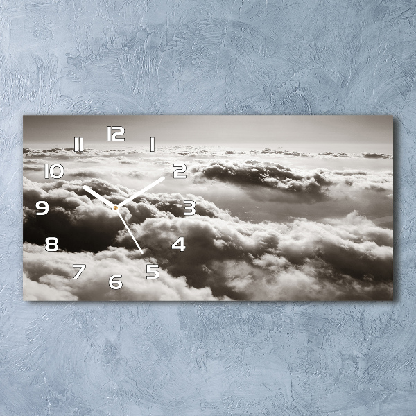 Moderne wanduhr Wolken aus der Vogelperspektive
