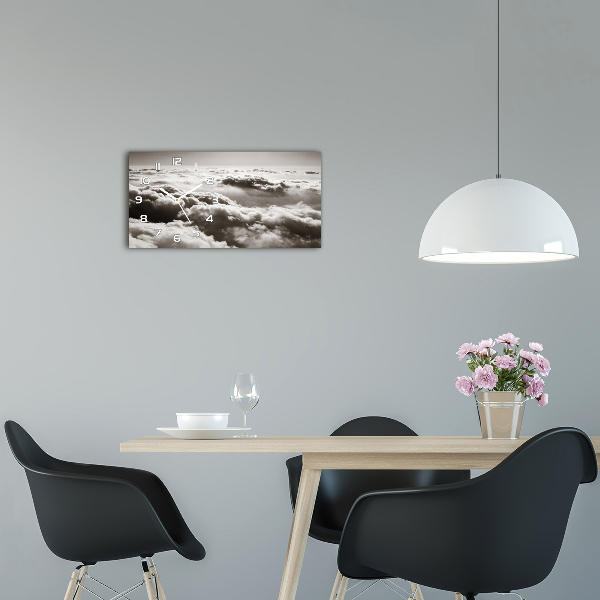 Moderne wanduhr Wolken aus der Vogelperspektive