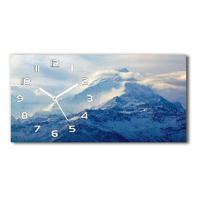 Moderne wanduhr Bergspitze