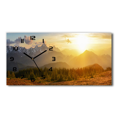 Sonnenuntergang in den Bergen