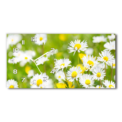 Moderne wanduhr Gänseblümchen
