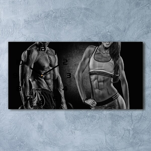 Moderne wanduhr Muskelaufbau