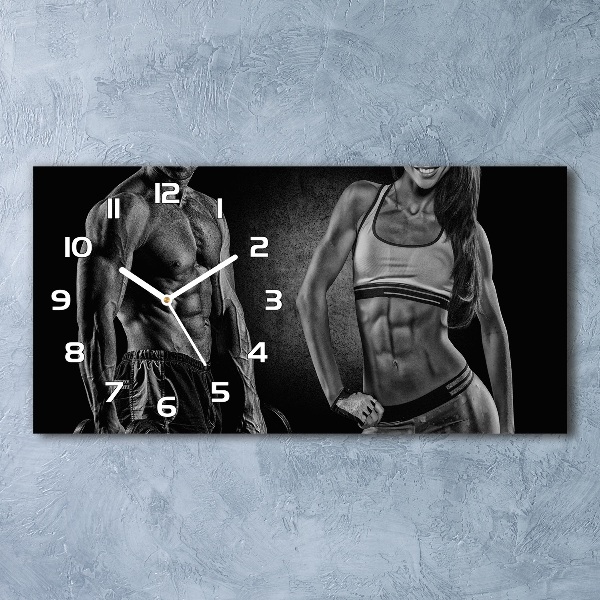 Moderne wanduhr Muskelaufbau