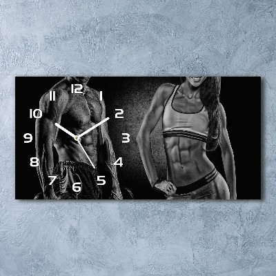 Moderne wanduhr Muskelaufbau