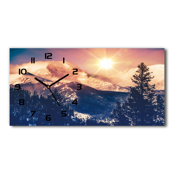 Horizontale Uhr Colorado-Berge
