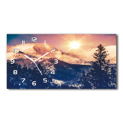 Horizontale Uhr Colorado-Berge