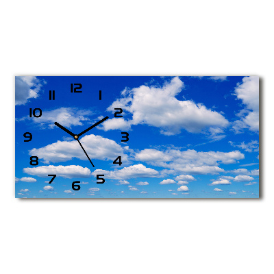 Moderne wanduhr Wolken am Himmel