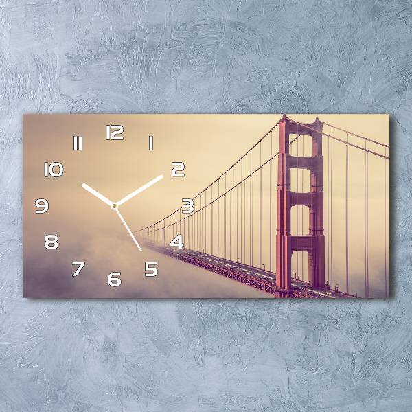Moderne wanduhr San Francisco Brücke