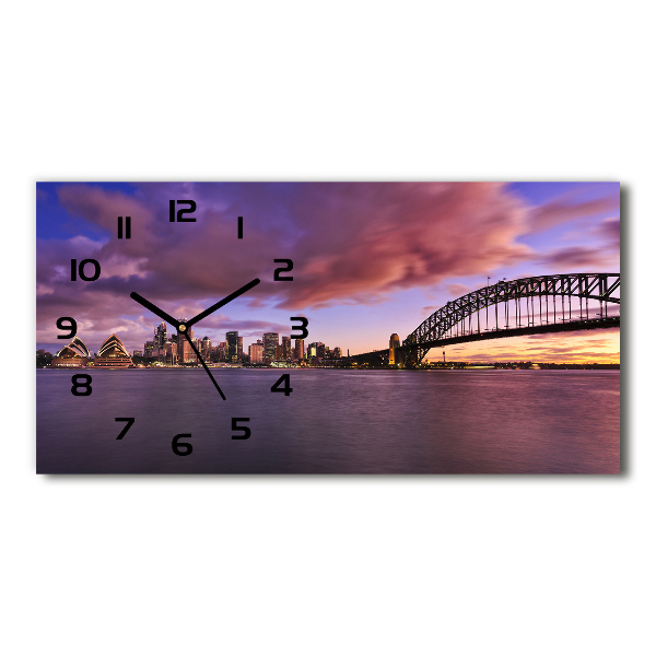 Moderne wanduhr Sydney-Brücke