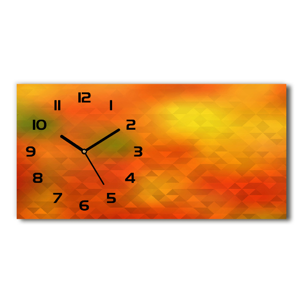Moderne wanduhr Abstrakte Dreiecke