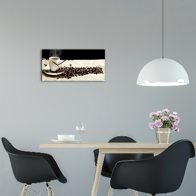 Horizontale Uhr Aromatischer Kaffee