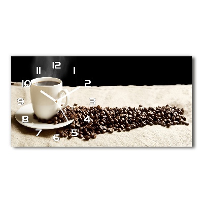 Horizontale Uhr Aromatischer Kaffee