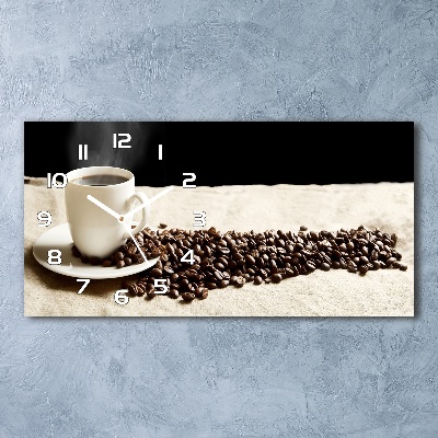 Horizontale Uhr Aromatischer Kaffee