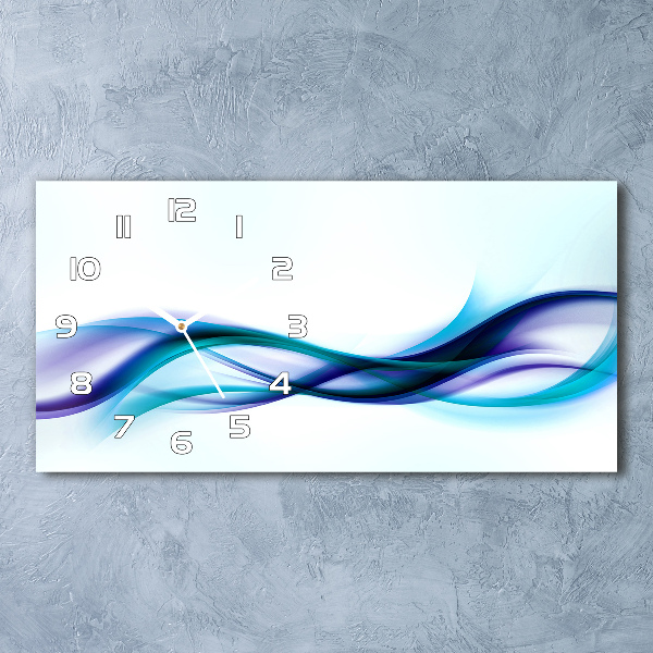 Moderne wanduhr Abstrakte Wellen