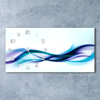 Moderne wanduhr Abstrakte Wellen