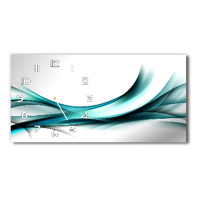 Glasuhr Abstrakte Wellen