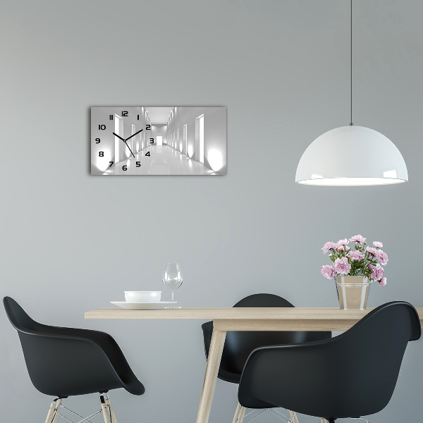 Horizontale Uhr Korridor