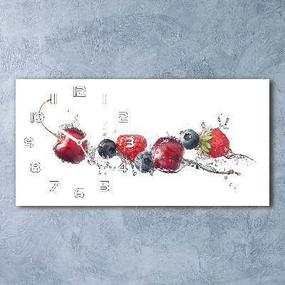 Moderne wanduhr Waldfrüchte