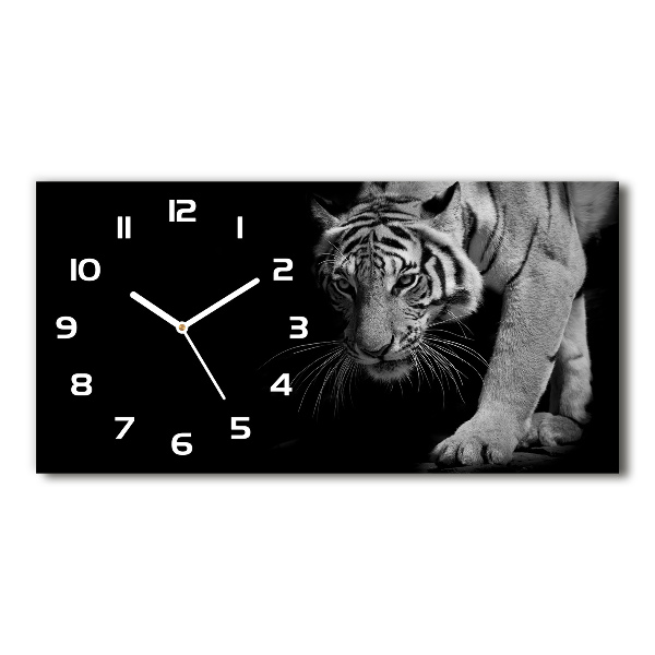Horizontale Uhr Tiger