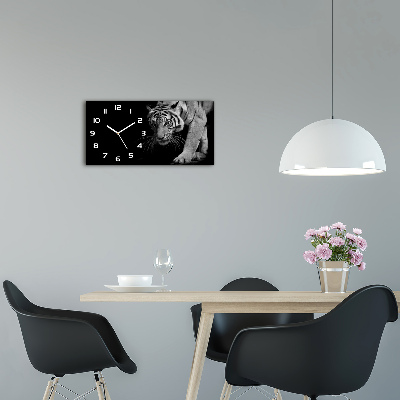 Horizontale Uhr Tiger