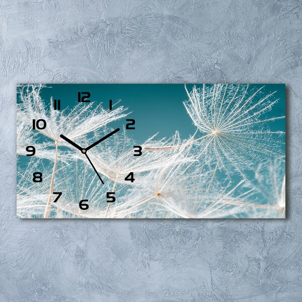 Horizontale Uhr Löwenzahnsamen
