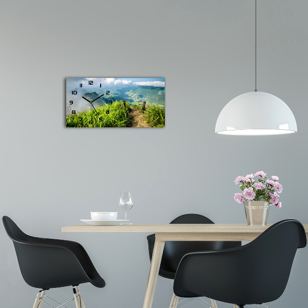 Moderne wanduhr Pfad zum Gipfel