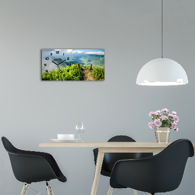 Moderne wanduhr Pfad zum Gipfel