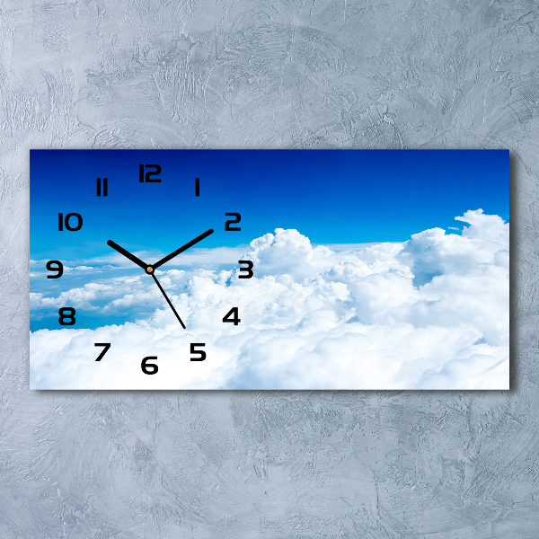 Horizontale Uhr Wolken aus der Vogelperspektive