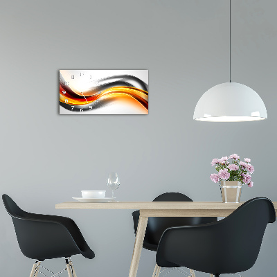 Horizontale Uhr Abstrakte Wellen