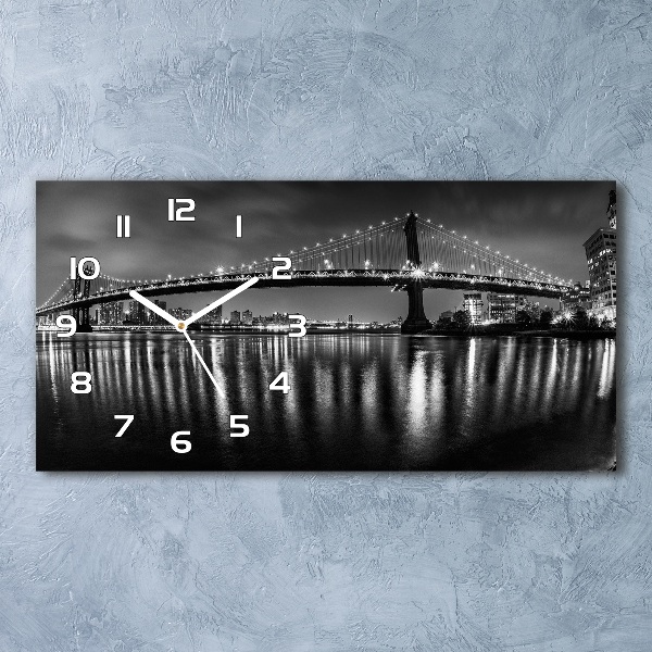 Horizontale Uhr Manhattan bei Nacht