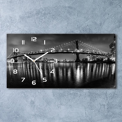 Horizontale Uhr Manhattan bei Nacht