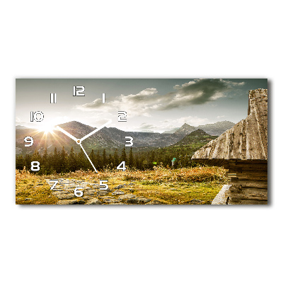 Glasuhr Haus in den Bergen