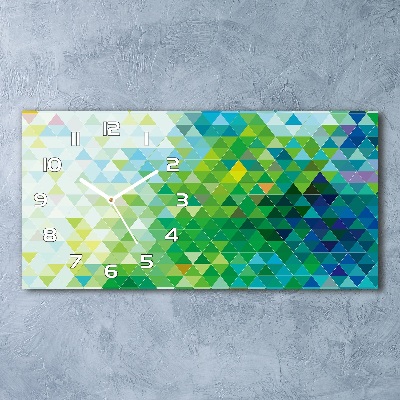 Moderne wanduhr Abstrakte Dreiecke