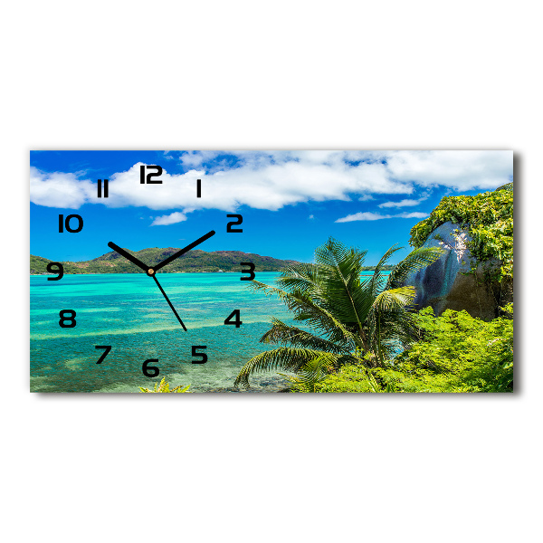 Horizontale Uhr Küste der Seychellen